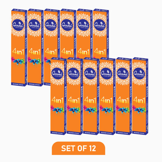 4 in 1 Incense Sticks 16 Sticks – Set of 12