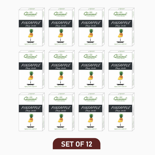 Pineapple Dry Dhoop Sticks – Set of 12