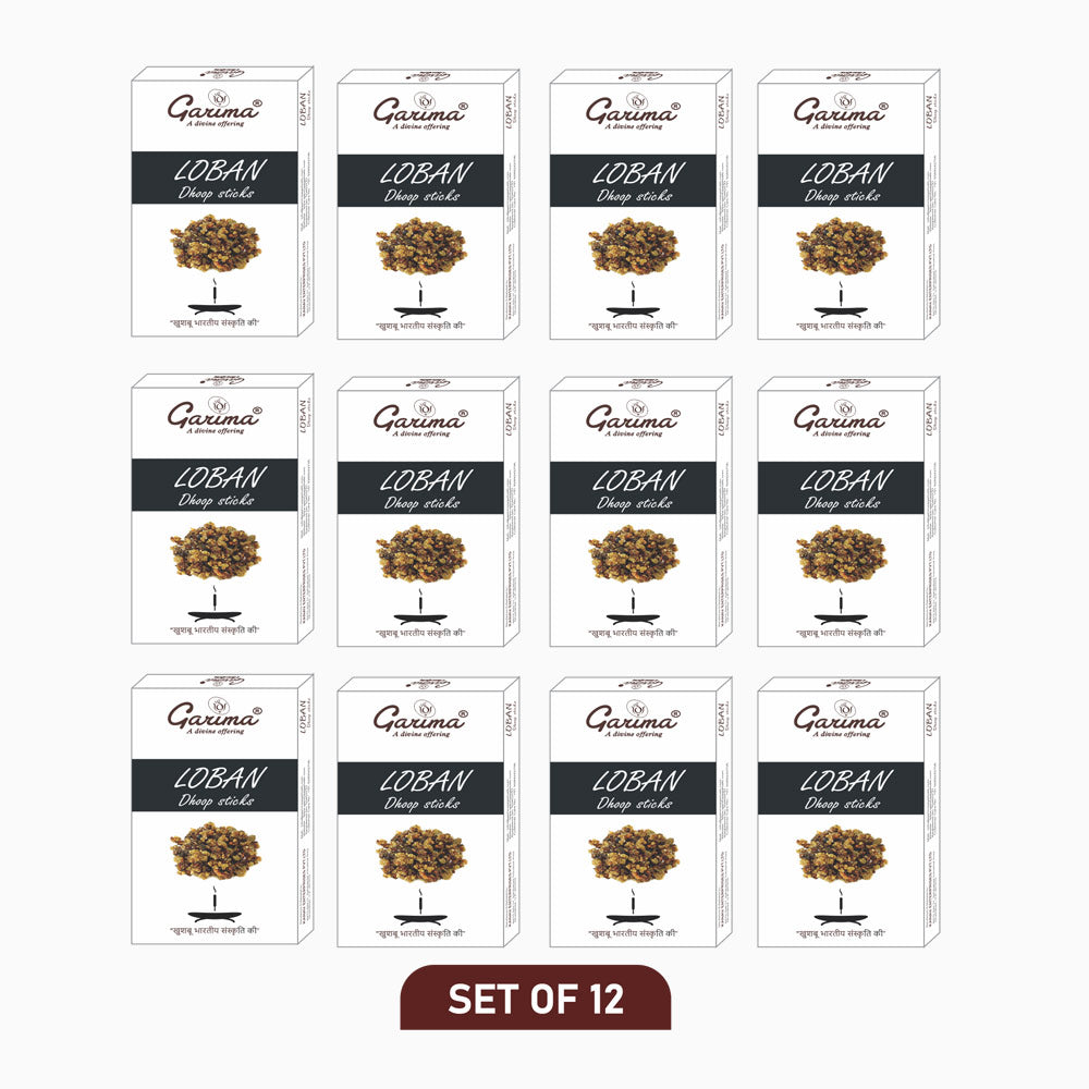 Loban Dry Dhoop Sticks – Set of 12