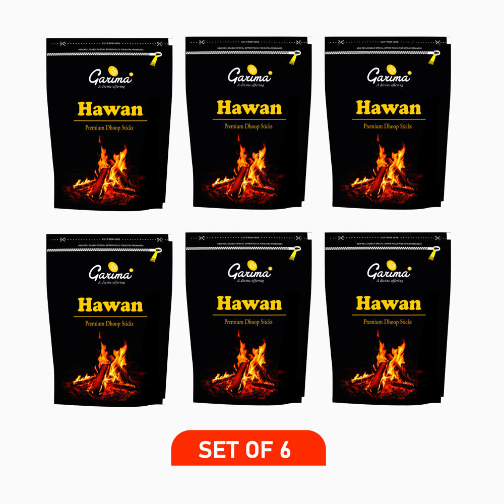Hawan Premium Dhoop Sticks Zipper Pouch – Set of 6