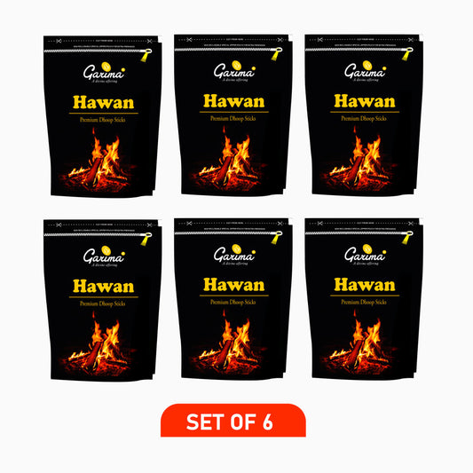 Hawan Premium Dhoop Sticks Zipper Pouch – Set of 6