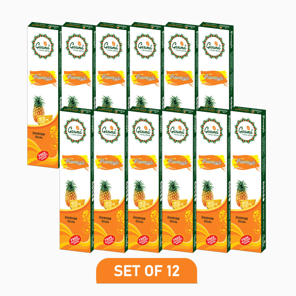 Pineapple Incense Sticks – Set of 12