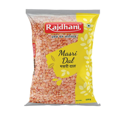 Organic Rajdhani Masoor Dal 500g