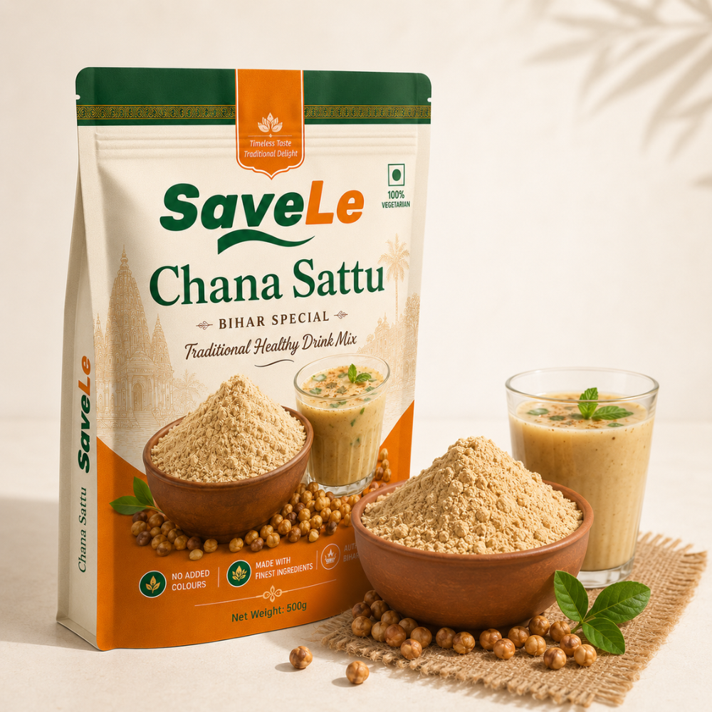 SaveLe Chana Sattu – Bihar Special Traditional Healthy Drink Mix 500g