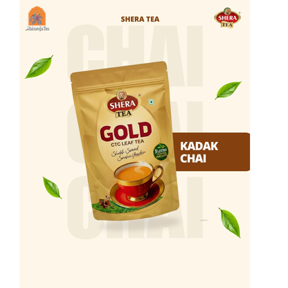 Shera Gold CTC Leaf Tea – Premium Black Tea Pouch