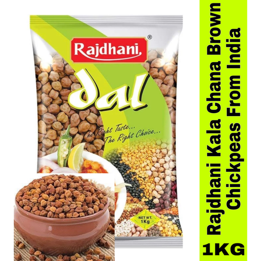 Rajdhani Black Chana Whole / Kala Chana 1 kg