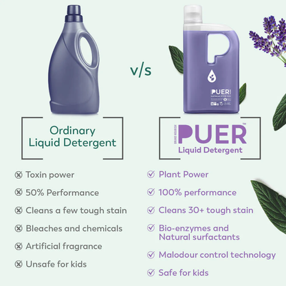 PUER Liquid Detergent Intense Clean Floral Paradise 1000ml