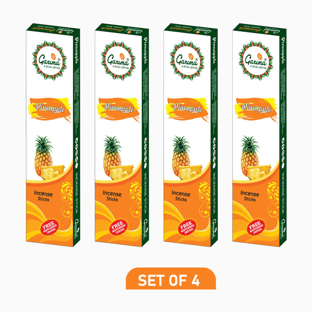 Pineapple Incense Sticks 100 Gm – Set of 4