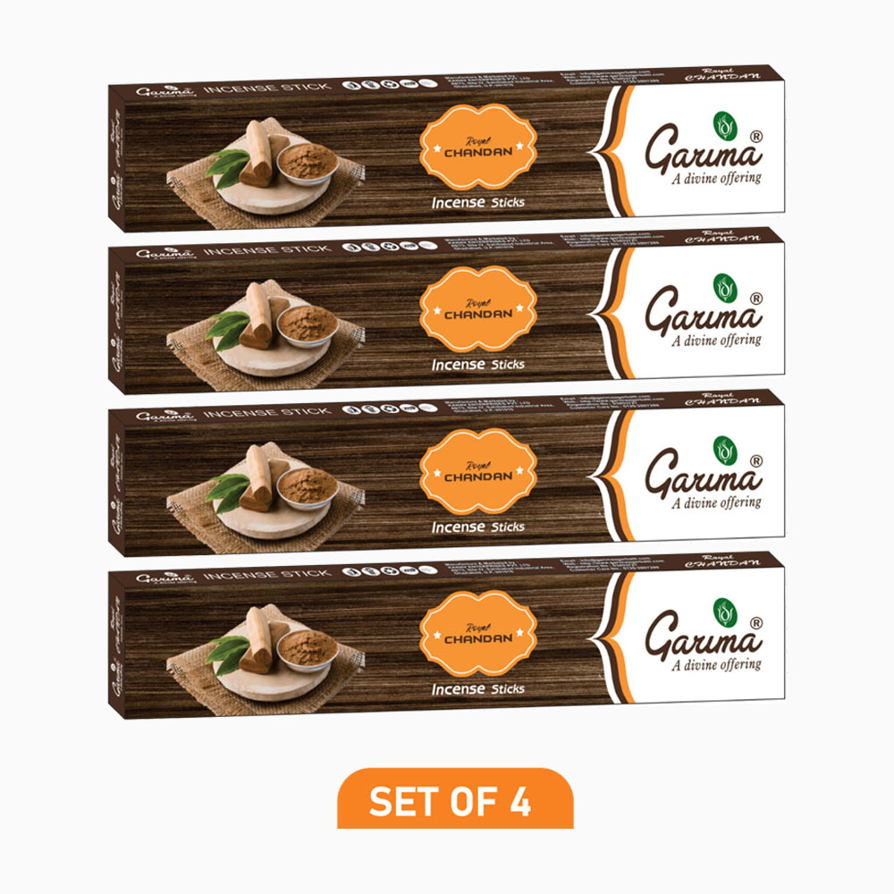 Royal Chandan Incense Sticks – Set of 4