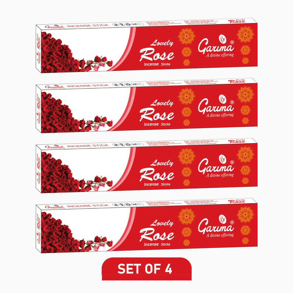 Lovely Rose Incense Sticks – Set of 4