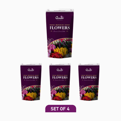 Bunch of Flowers Premium Incense Sticks Zipper Pouch – Set of 4