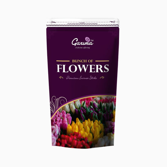 Bunch of Flowers Premium Incense Sticks Zipper Pouch – Set of 4