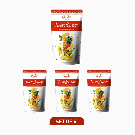 Fruit Basket Premium Incense Sticks Zipper Pouch – Set of 4