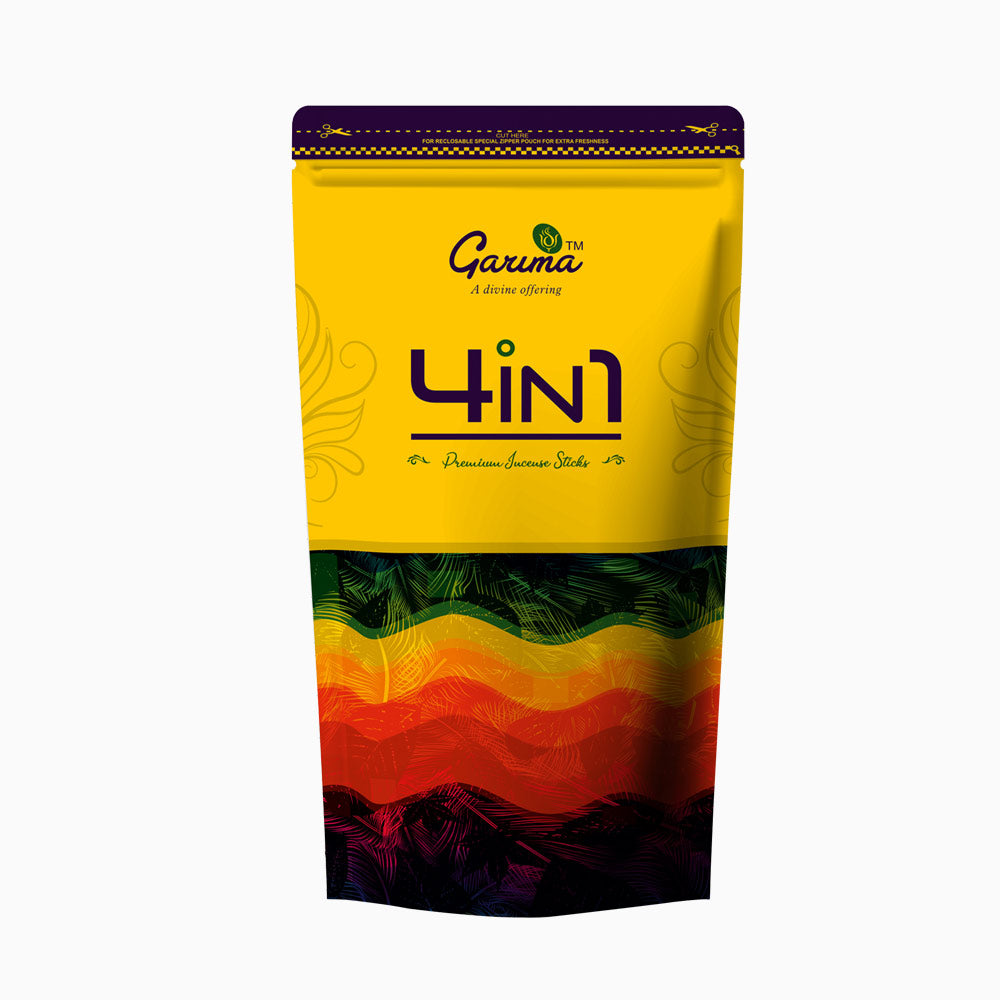 4 in 1 Premium Incense Sticks Zipper Pouch – Set of 4