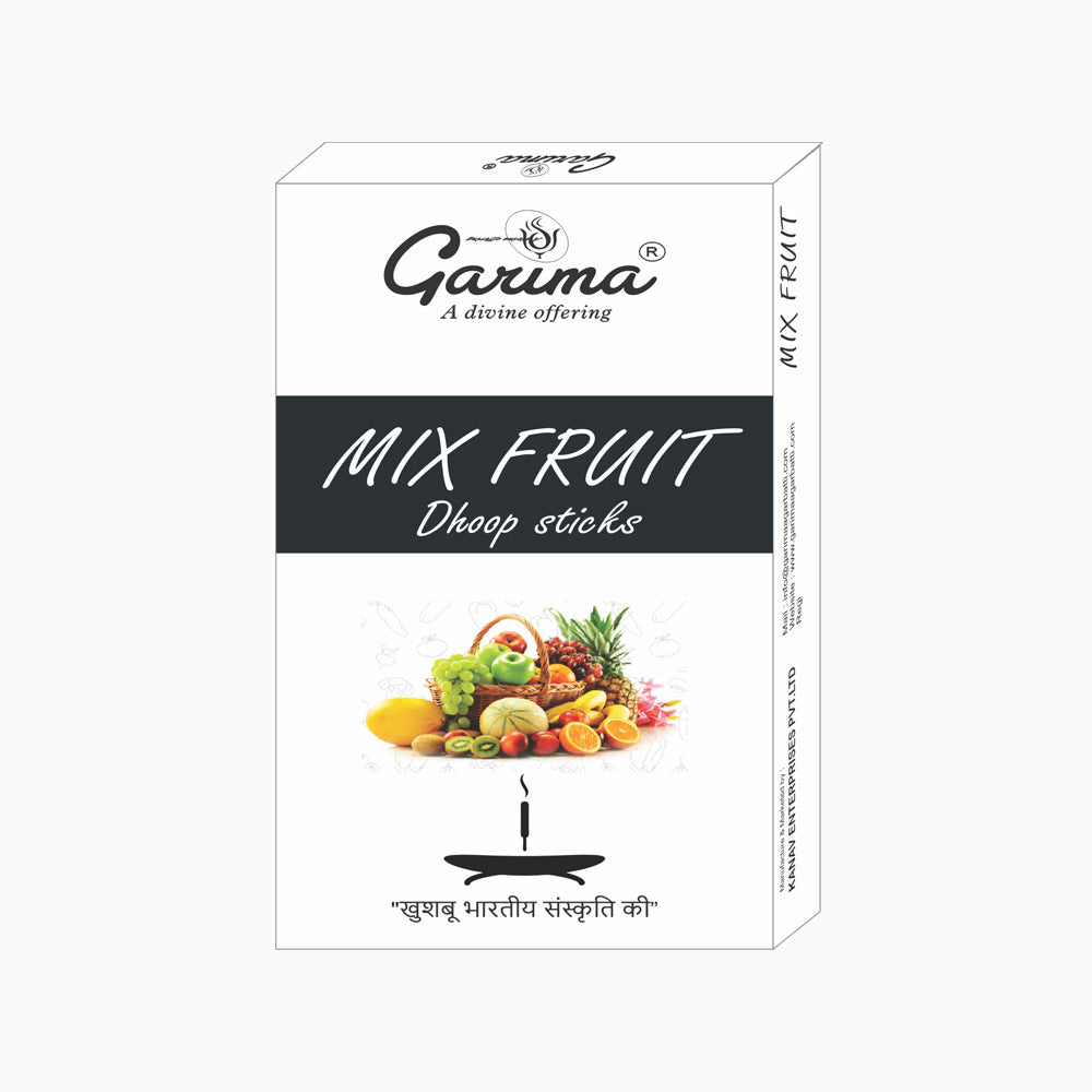 Mix Fruit Dry Dhoop Sticks – Set of 12