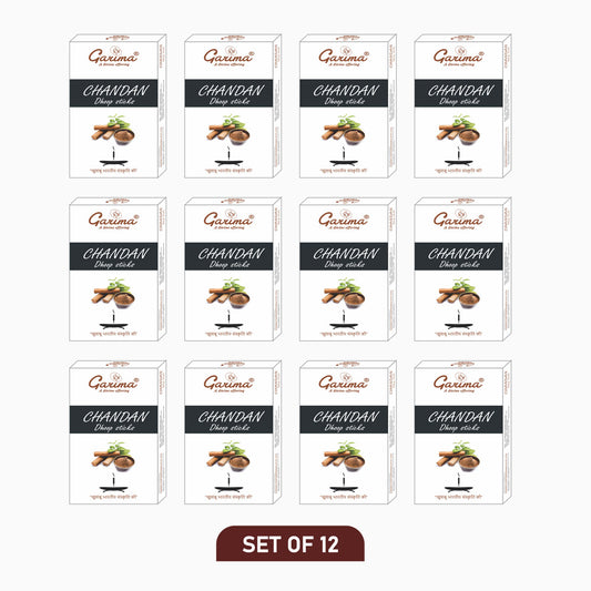 Chandan Dry Dhoop Sticks – Set of 12