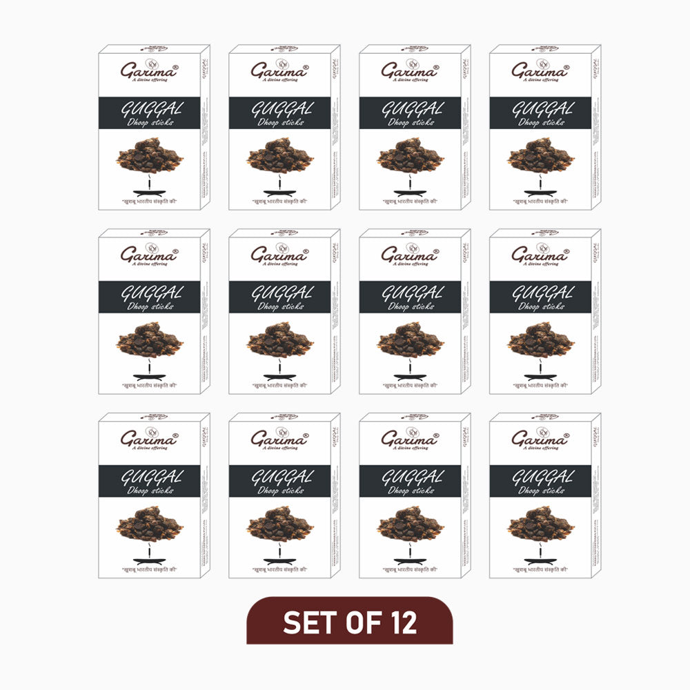 Guggal Dry Dhoop Sticks – Set of 12
