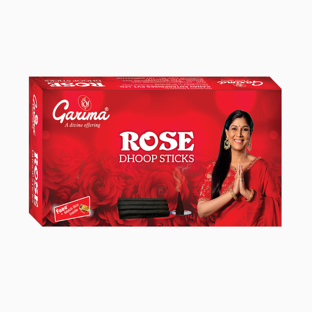 Lovely Rose Wet Dhoop Sticks – Set of 12