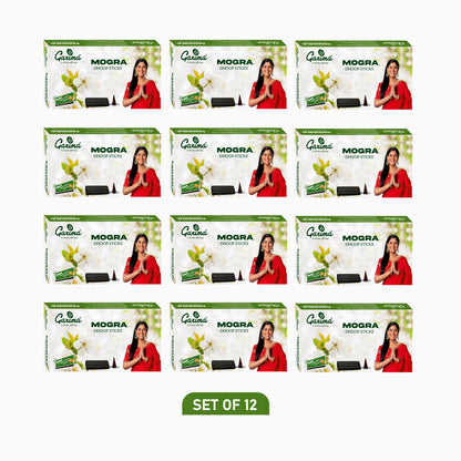 Mogra Wet Dhoop Sticks – Set of 12