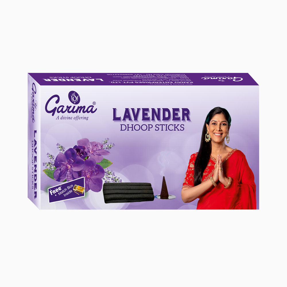 Lavender Wet Dhoop Sticks – Set of 12
