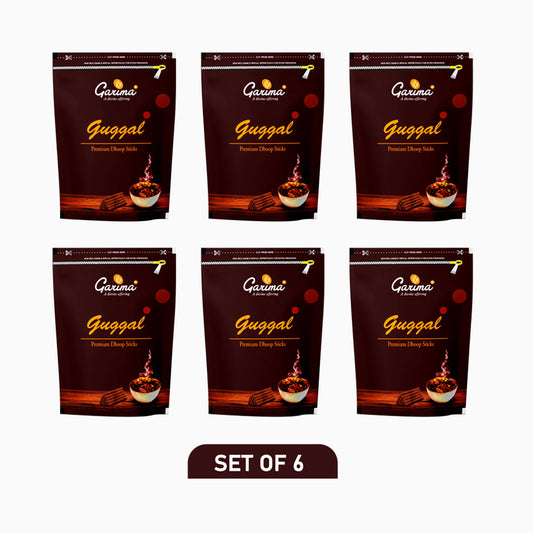 Guggal Premium Dhoop Sticks Zipper Pouch – Set of 6