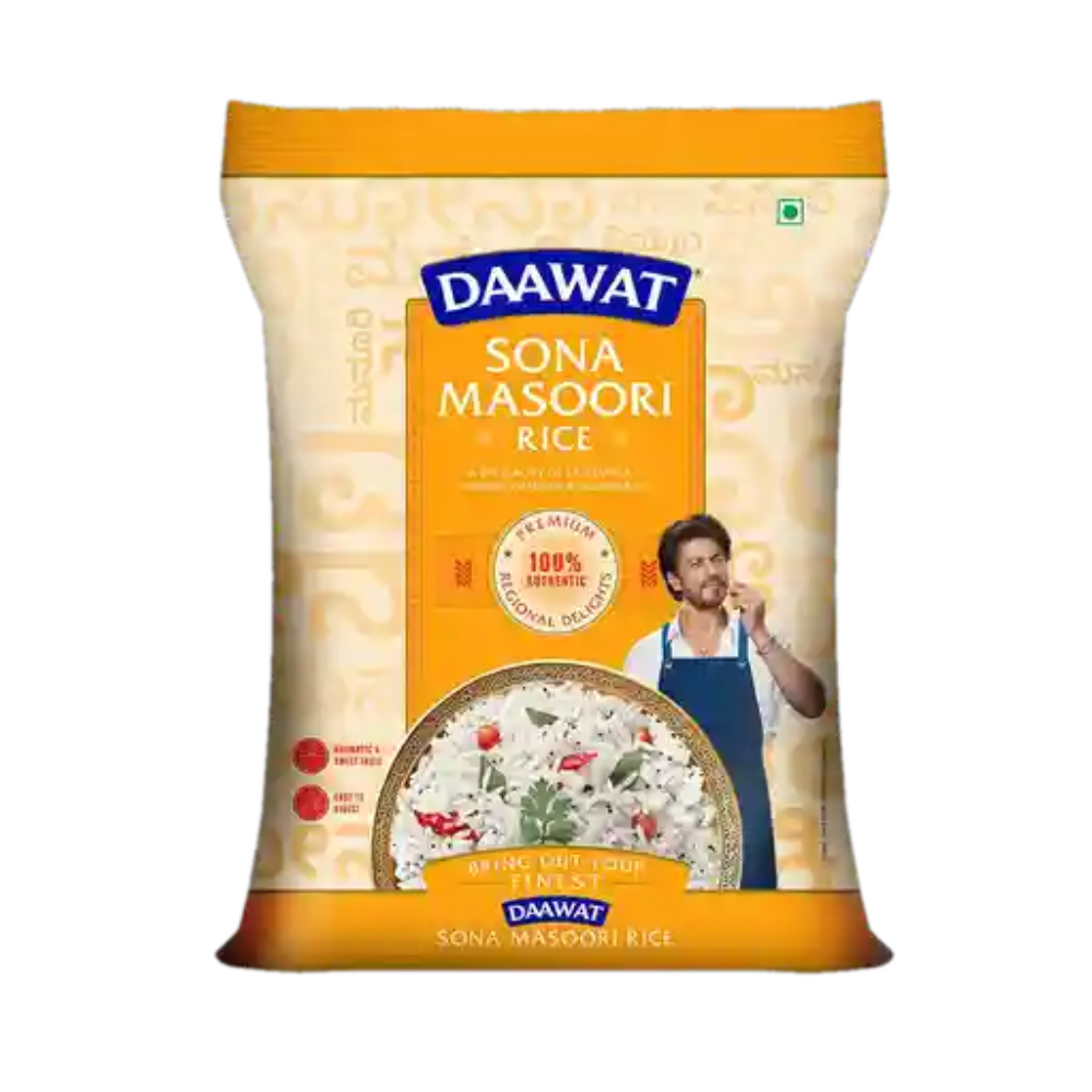 Sona Masoori Steam Rice – Long Grain Parboiled Rice (5 kg)
