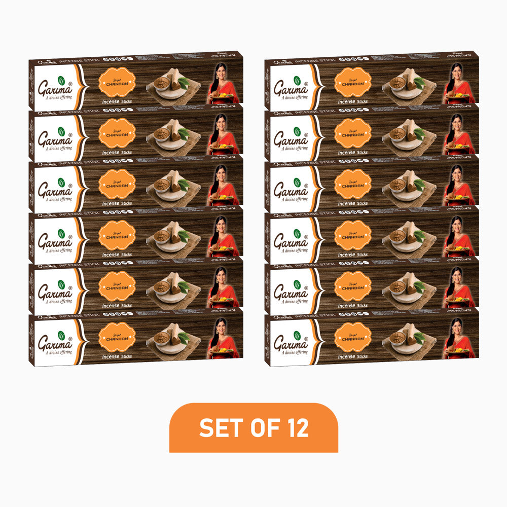 Royal Chandan Incense Sticks – Set of 12