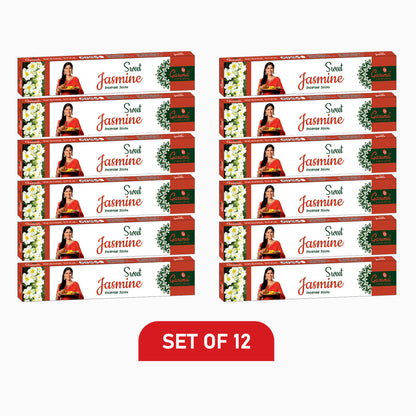 Sweet Jasmine Incense Sticks – Set of 12